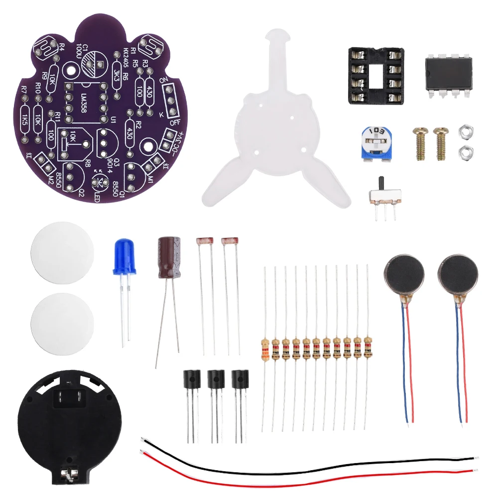 Elektronische lichtgevoelige beweging Firefly DIY-onderdelen Beginner Leren solderen Fun Kit Handgemaakt cadeau Geschikt voor studentenexperiment