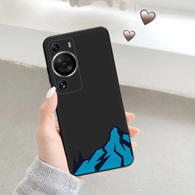 Phone Case for Huawei P30 Smart P20 P40 Lite Honor X7b X8b X9b Snow Mountain Volcano dune Moto G30 G31 Soft Black Silicone Cover