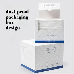 1box  26*30cm Box Disposable Facial Cleansing Towel Thickeneded Large Size Cleansing Skin Suitable for All Skin Types Unisex