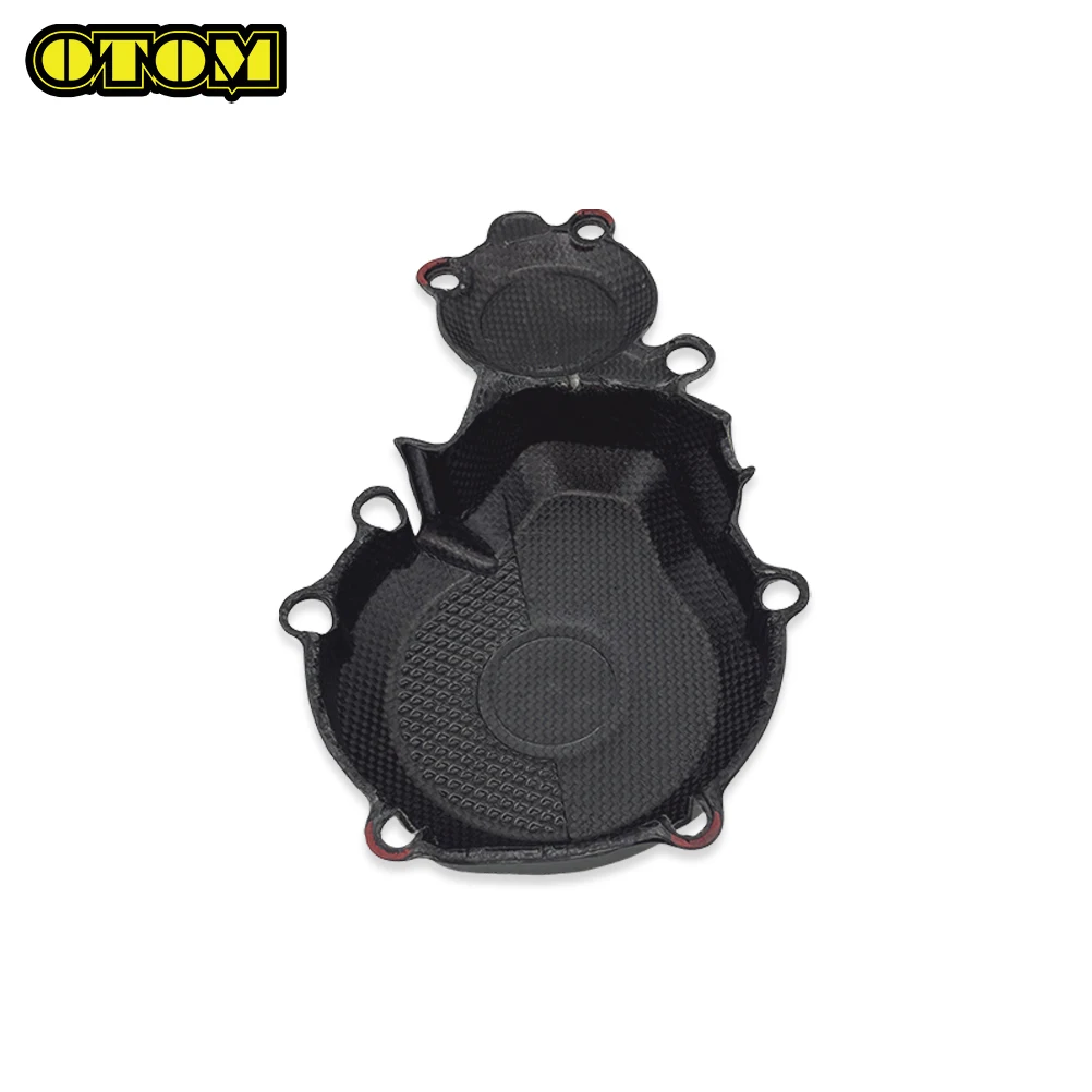 Motorcycle For KTM HUSQVARNA GASGAS Carbon Fiber Protection Ignition Cover Guard Engine Magneto Protector EXCF XWF FE ECF 2024