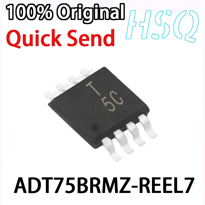 

1PCS Original Stock ADT75BRMZ-REEL7 ADT75BRMZ Screen Printed T5C Chip MSOP-8 Temperature Sensor IC Chip