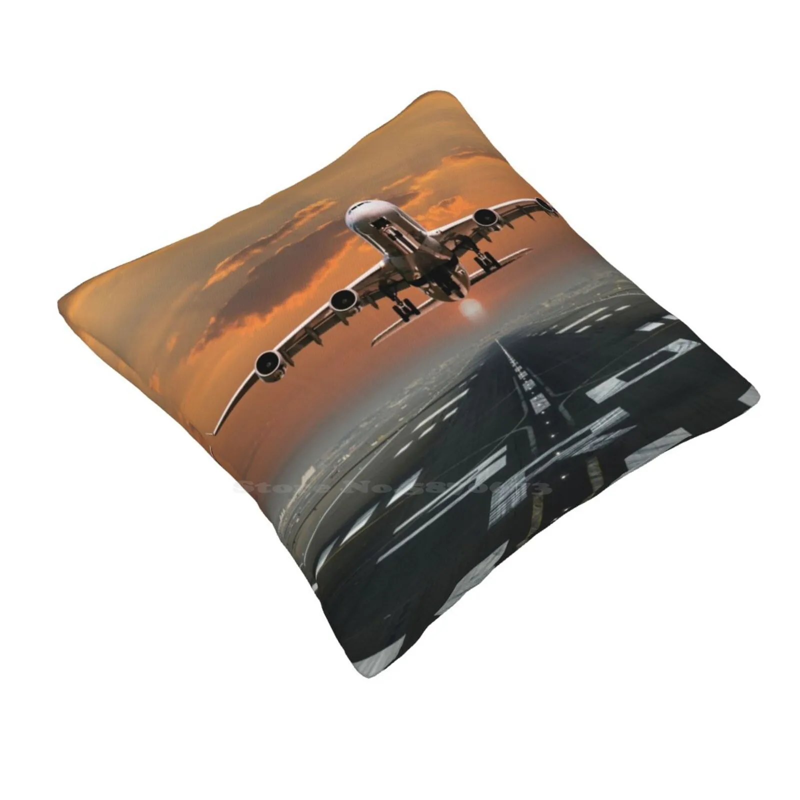 Airplane Takeoff Throw Cushion Pillow Cover Pilots Aviators Aviatrix Airplanes Aeroplane Aircraft Airbus Boeing Cessna Captain