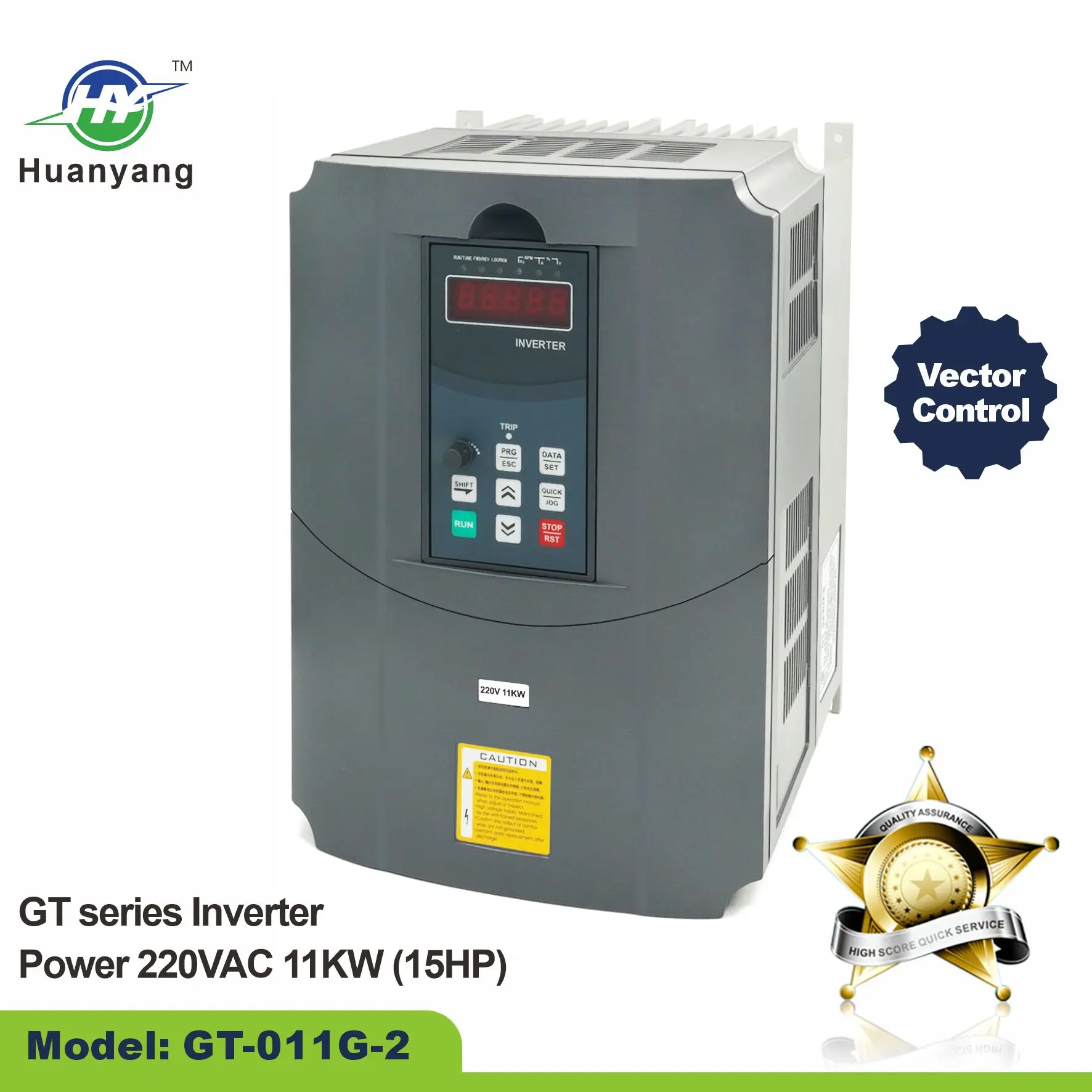 HY VFD 11KW 15KW  Variable Frequency Drive VFD Inverter  220V/380V for CNC Router Spindle Motor Speed Control