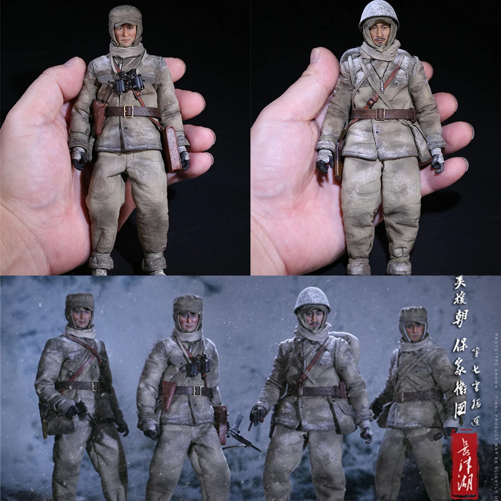 Poptoys 1/12 Men Soldier War, aby oprzeć się amerykańskiej agresji i pomóc korei, aby chronić siódmy kraj Interlace 6 ''figurka