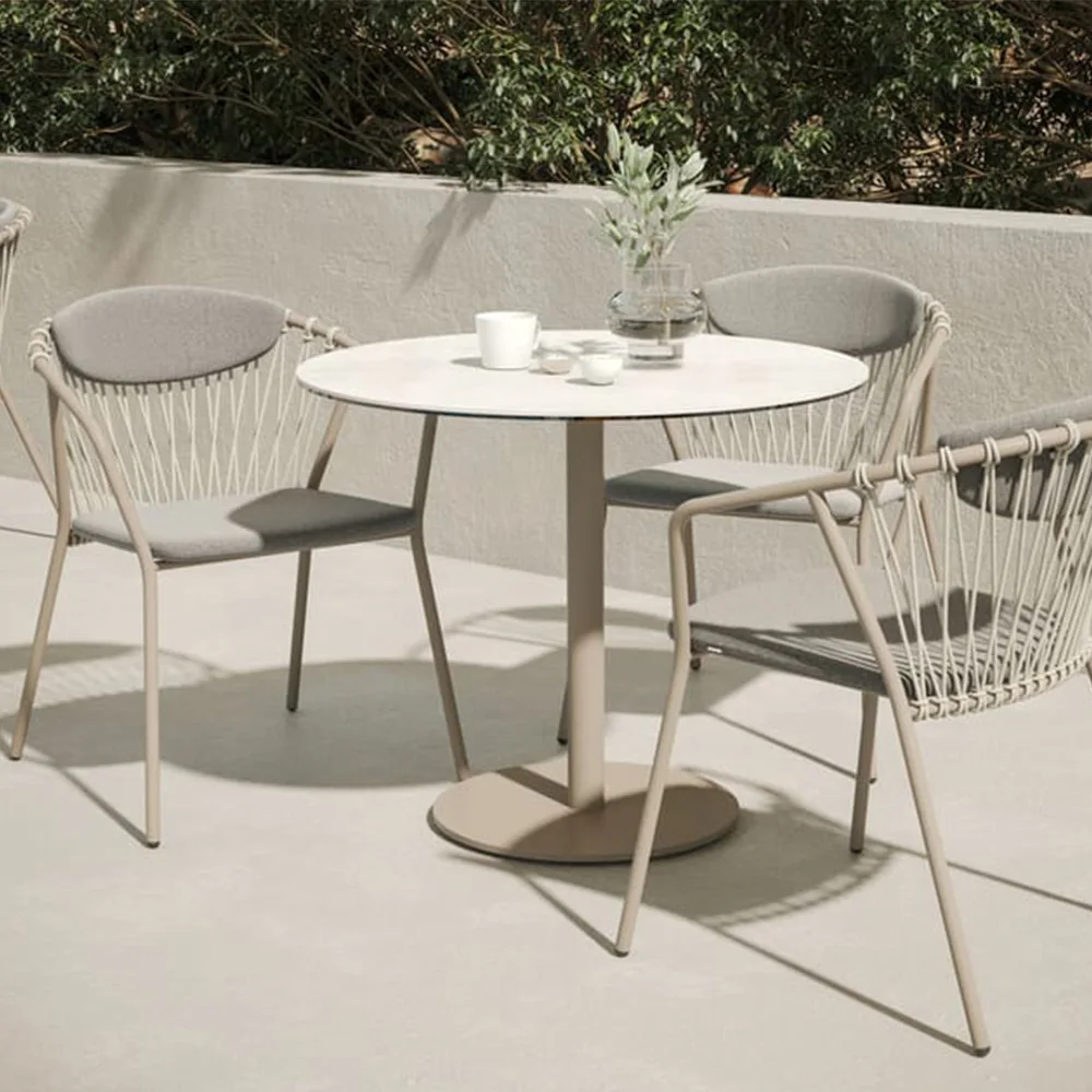 

Уличный стол и стул, двор, вилла, отдых, балкон под открытым небом, стул из ротанга, Интернет-знаменитости, водонепроницаемый солнцезащитный крем, сад