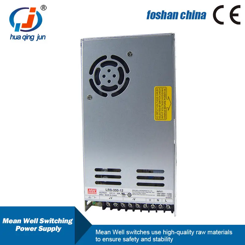 350W 12V 29A Single Output Meanwell Switching Power Supply LRS-350-12 for PLC Module