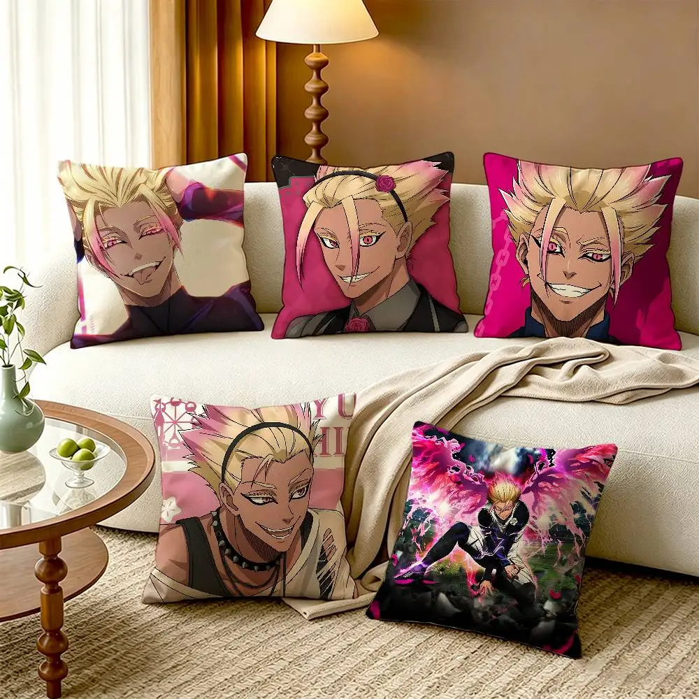 Anime S-Shidou Ryusei B-BLUE LOCK Cotton Linen Square Pillow Covers Home Decor Gifts