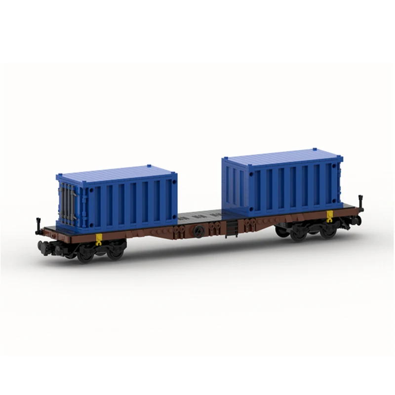 MOC City Train Series Containerwagon \