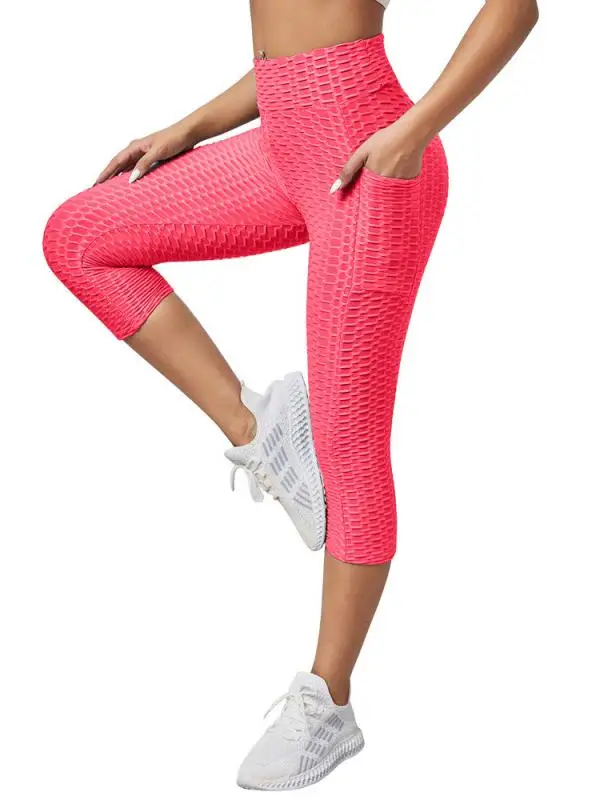 

Женские леггинсы с высокой талией, дышащие, влагоотводящие, облегающие, для йоги, больших размеров, комфортные брюки-леггинсы