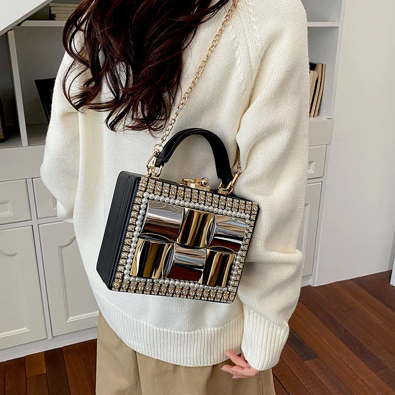 Elegant Fresh Floral Dinner Bag Cross-Border Handbag Women's Clutch Bag Soft Polyester Material Daily Match Sweet Style