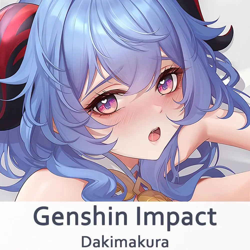 

Genshin Impact Ganyu Dakimakura 2WAY Hing Body Case Anime Otaku Pillow Cushion Cover Xmas Gifts