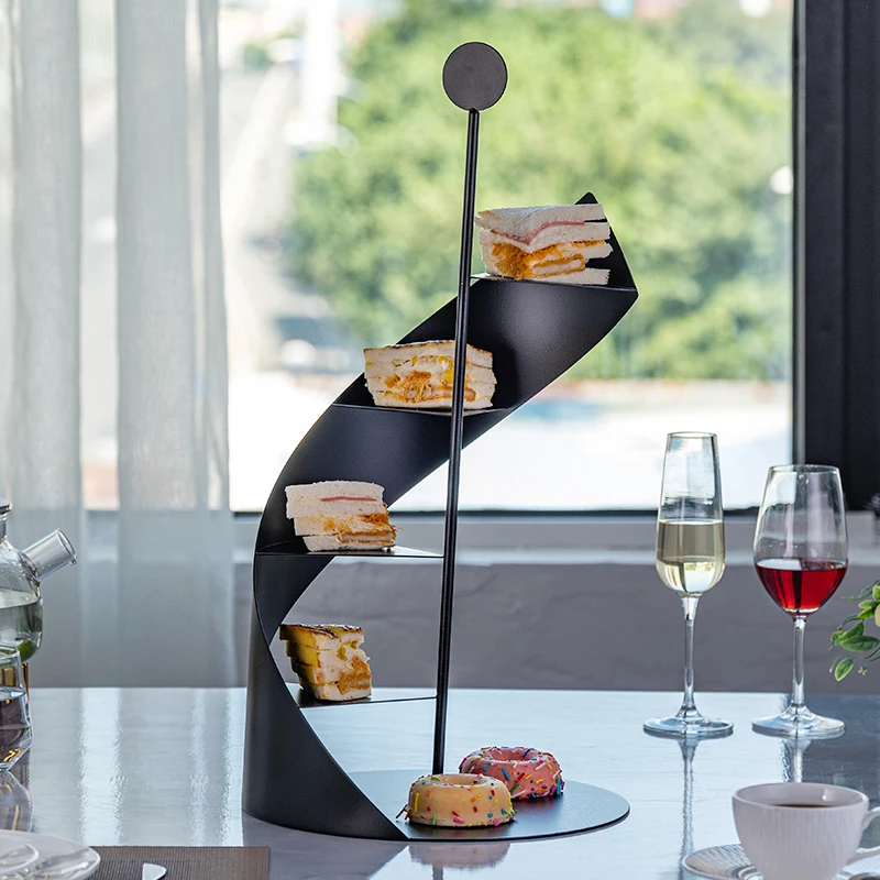 3-Tier Dessert Stand - Customizable Cake Display, European Serving Tray, Afternoon Tea Table for Wedding Party Buffet