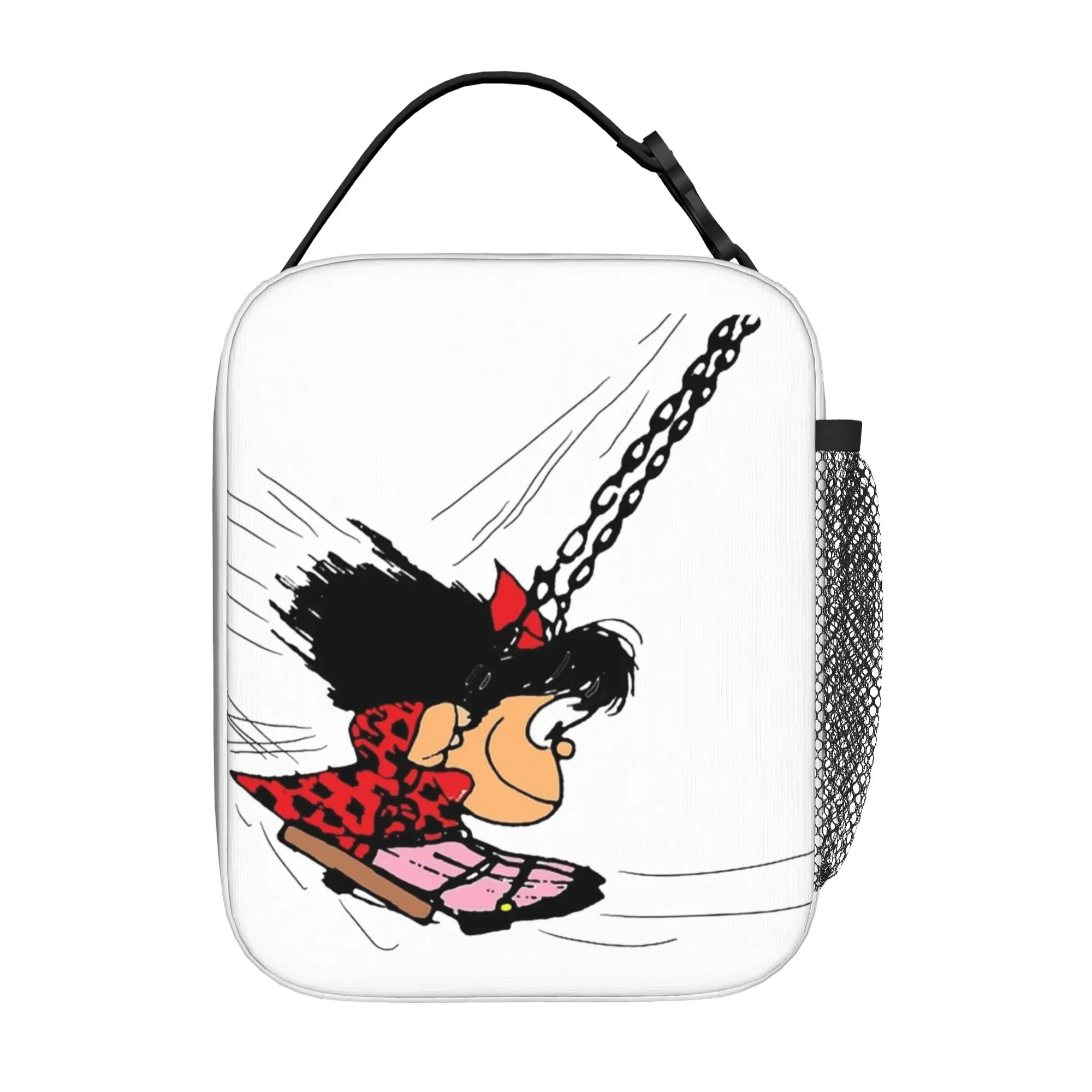 Cartoon M-Mafaldas Thermal Insulated Lunch Bags for Work  Portable Food Bag Cooler Thermal Food Box