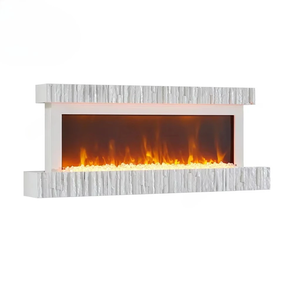 Manufactory Wall Cinewall Fire Lowline Floating Waterdamp Haard Crystal Electric Fireplace Heater Australia for Living Room