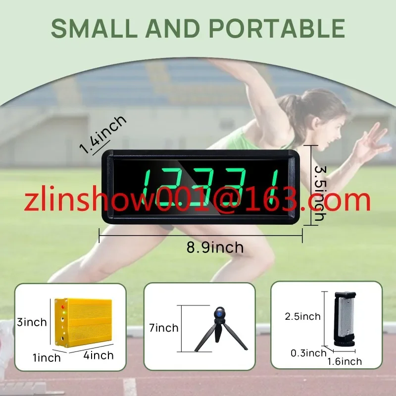 Automatic Data Saving Great Coach Equipment Battery Powered Wireless Laser Timer for Sprints Racing Training