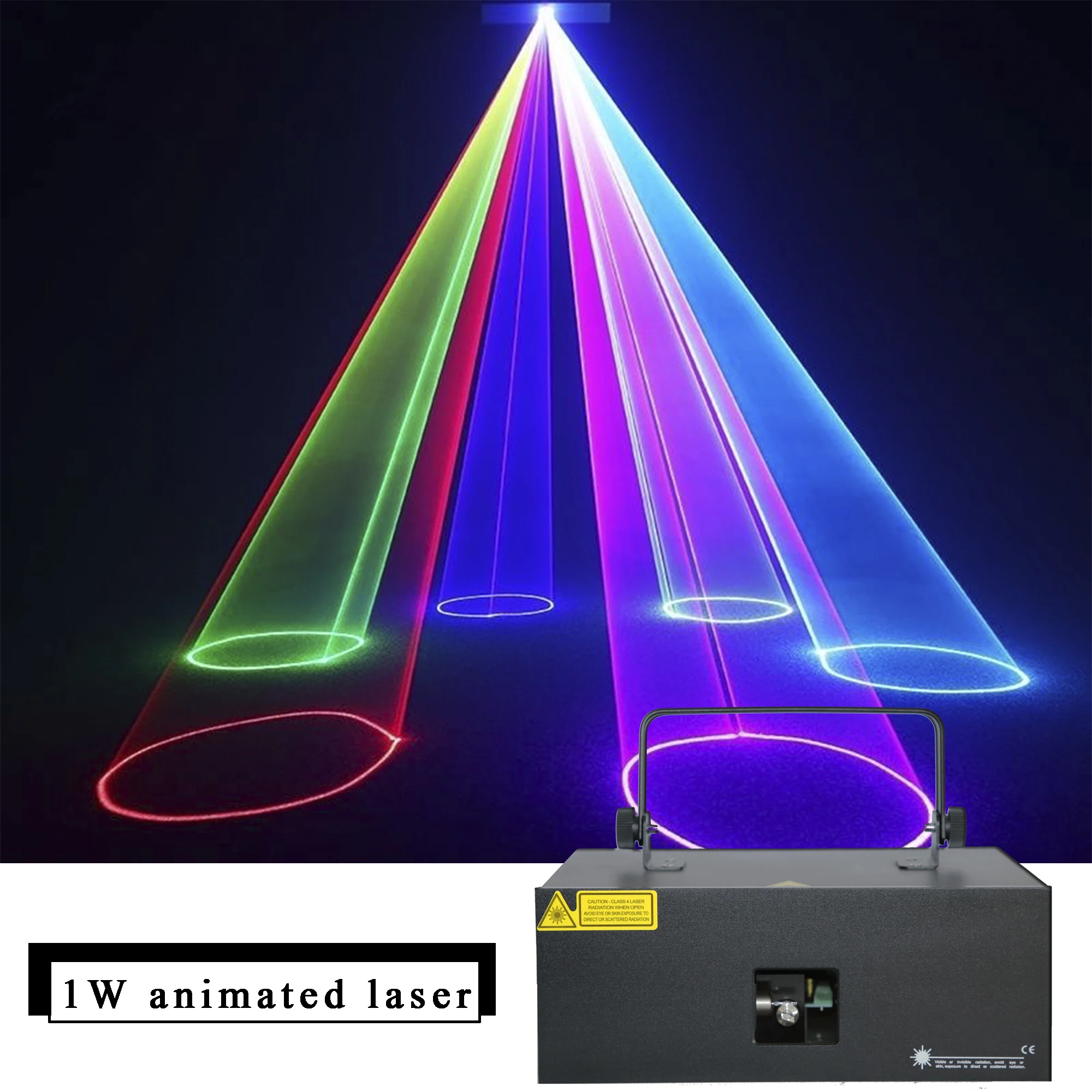 

Laser light RGB 1W 2W 3W Beam Projector DMX 3D Animation Scanner DJ For Disco Christmas Wedding Party