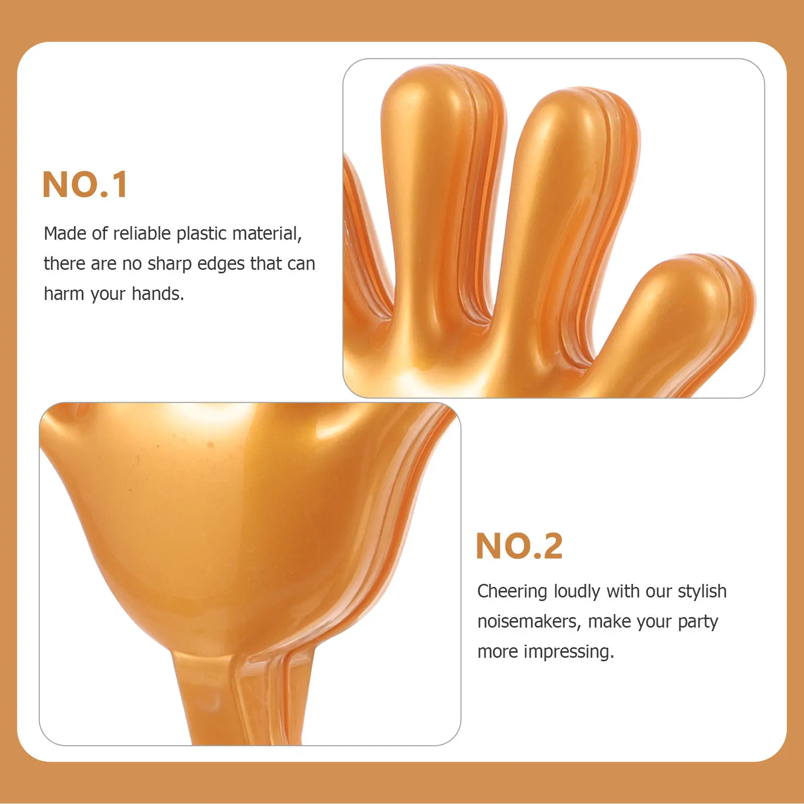 Hand Clappers Noisemakers Party Favors Cheer Noise Makers For Celebrations Sport Events School New Year'S Eve Festival