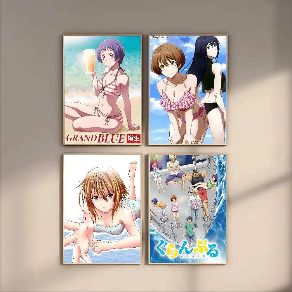 Funny Anime G-Grand Blue Dreaming Poster Modern Waterproof H