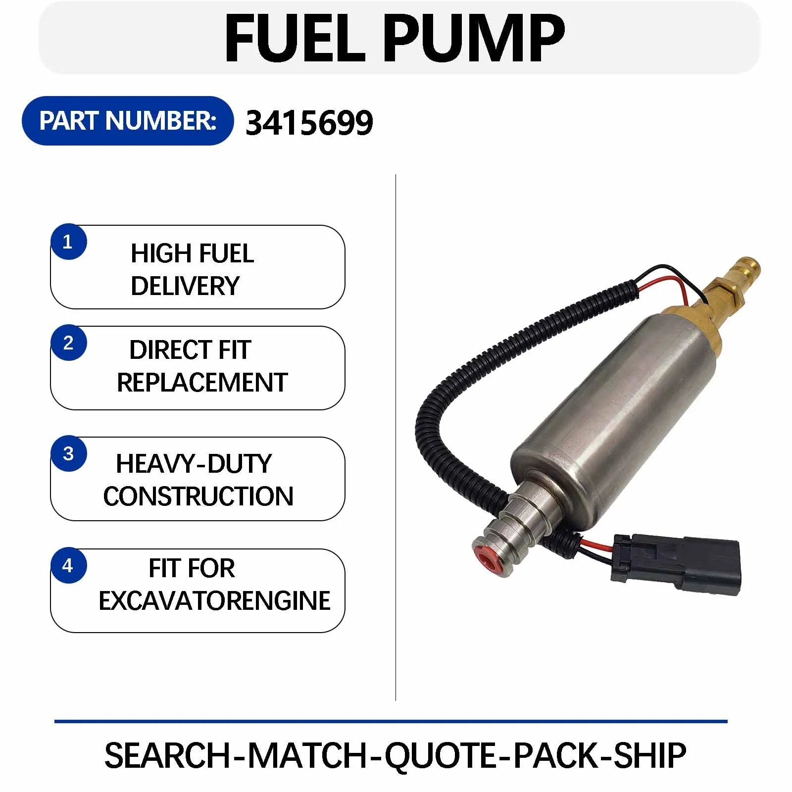 4067830 Fuel Transfer Pump For Cummins QST30 KTA50 ISX QSX Engine