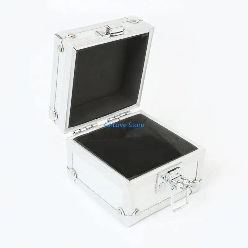 T4MD Multi -Layer -Legierungs -Uhren -Anzeigebox Sicherer Schließmechanismus Schmuck Speicher