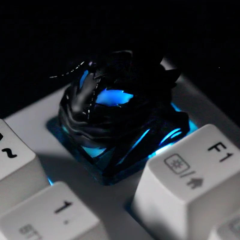 Solo Leveling Artisan Keycap Shadow Army Resin Anime Keyboard Cap Custom Point KeyCap untuk Hadiah Aksesori Keyboard Mekanis