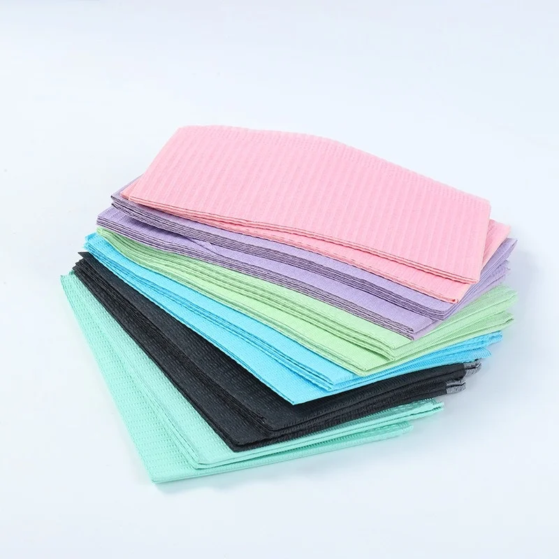 

1 Bag Dental Pads Disposable Dental Bibs Dental Hospital Consumables Dental Drapes Waterproof and Stain Resistant Scarves