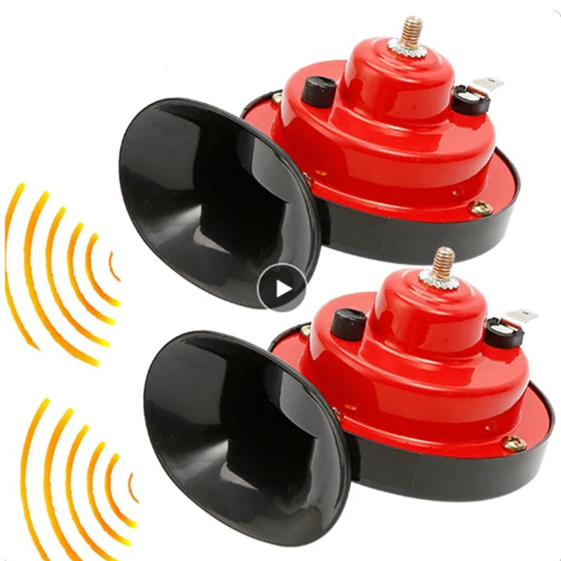 12V Super Loud Train Horns 300DB Waterproof Automotive Loudspeaker Universal Car Motorcycle Truck Boat Electric Sound Signal