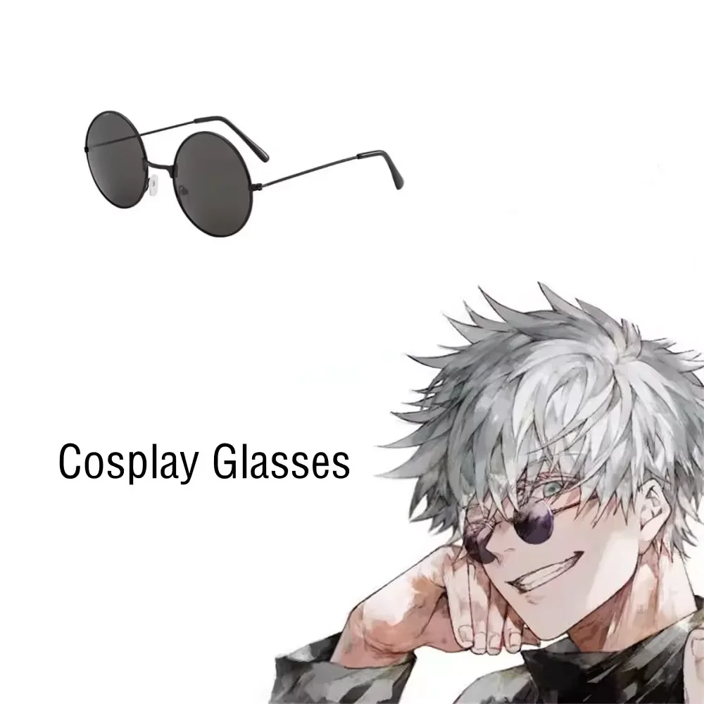 Anime Gojo Satoru Okulary Jujutsu Kaisen Gojo Satoru Cosplay Czarne Okulary Okulary Korekcyjne Okulary Przeciwsłoneczne Wysoka Jakość Impreza Męskie Damskie Rekwizyty