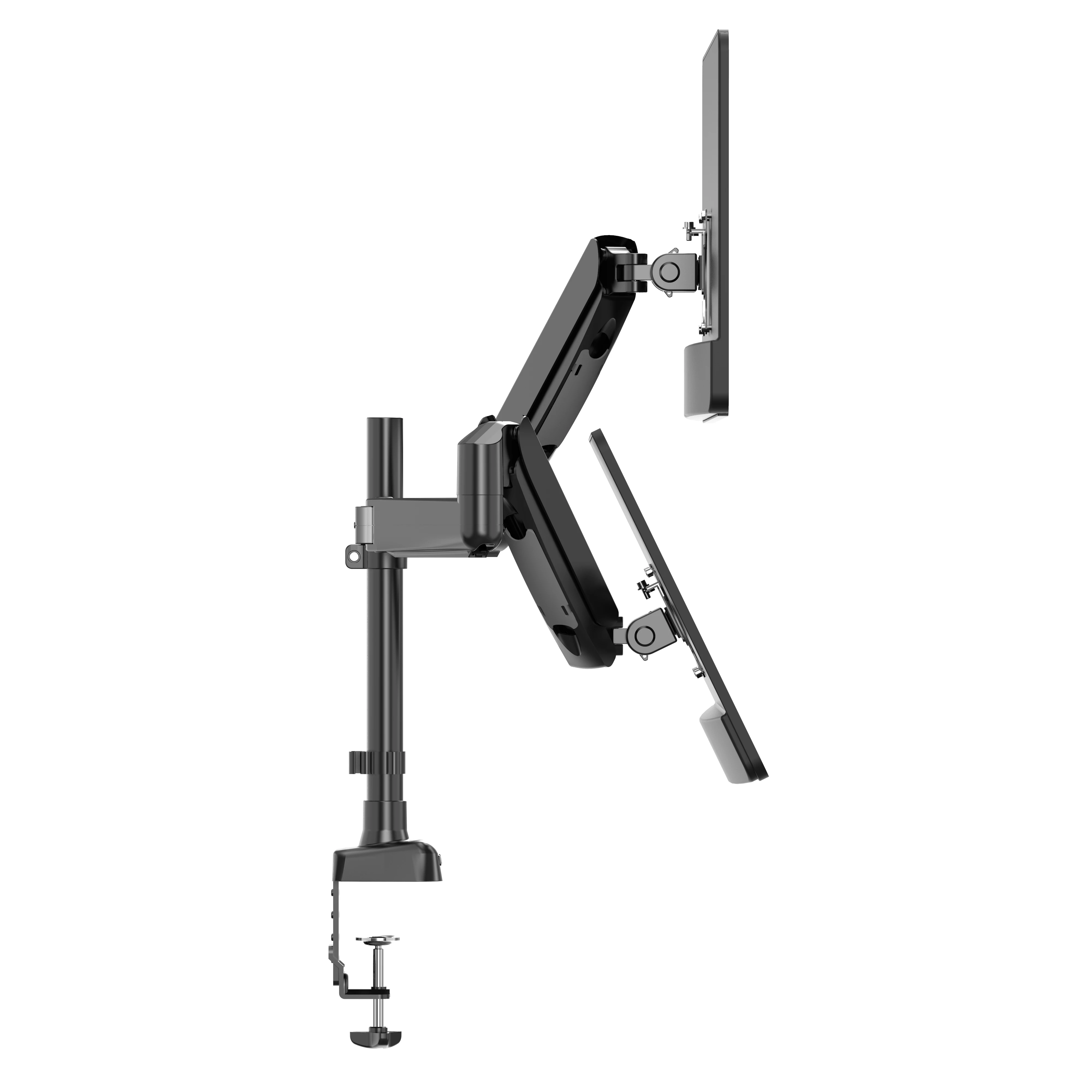 Dual monitor arms for 13 to 27-inch screens, fully adjustable ergonomic monitor stand for 2 monitors