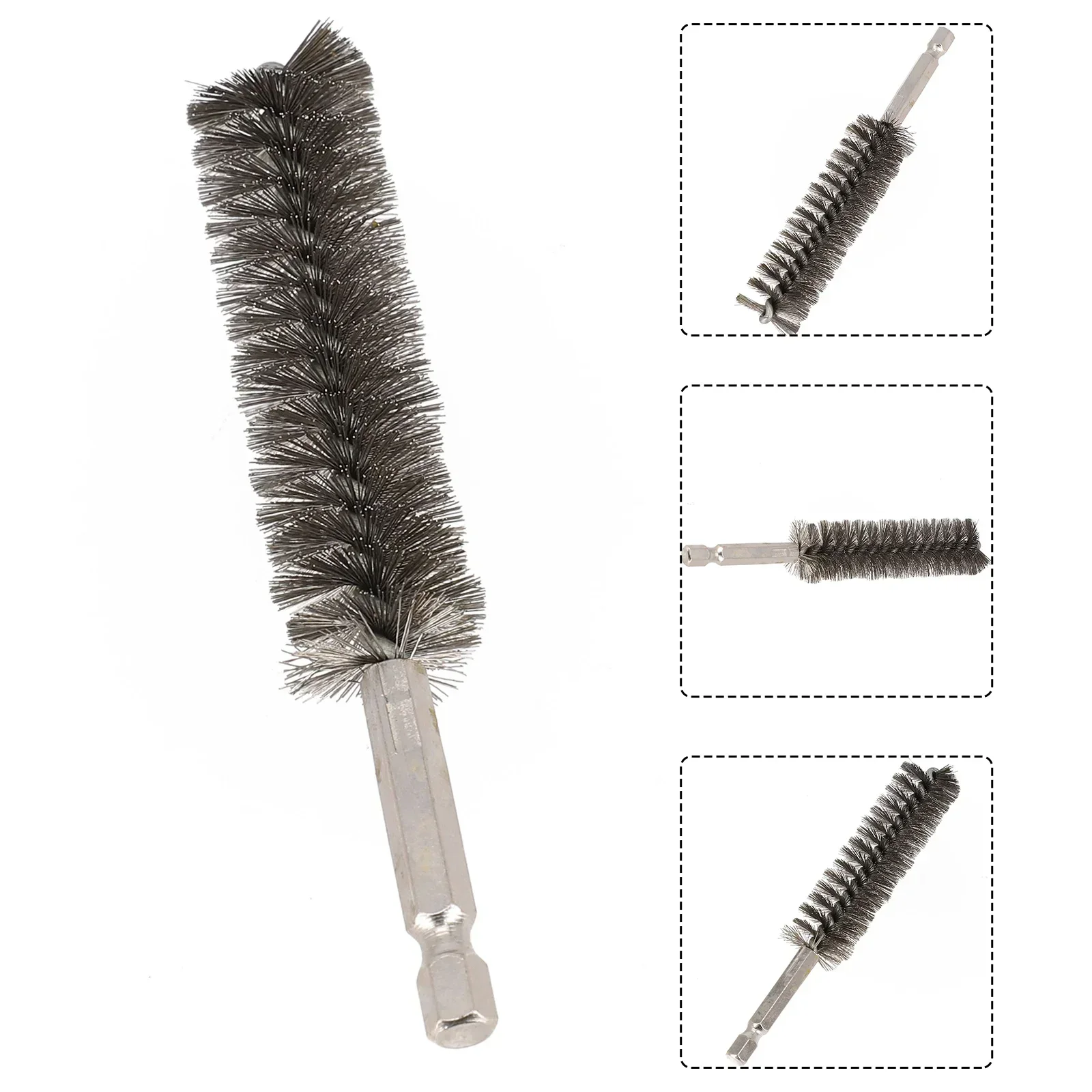 1 cepillo de taladro, cepillo de pulido, broca de 9-25mm, cepillo de limpieza para maquinaria de tubo de alambre, limpieza de óxido, herramienta rotativa de lavado, amoladora