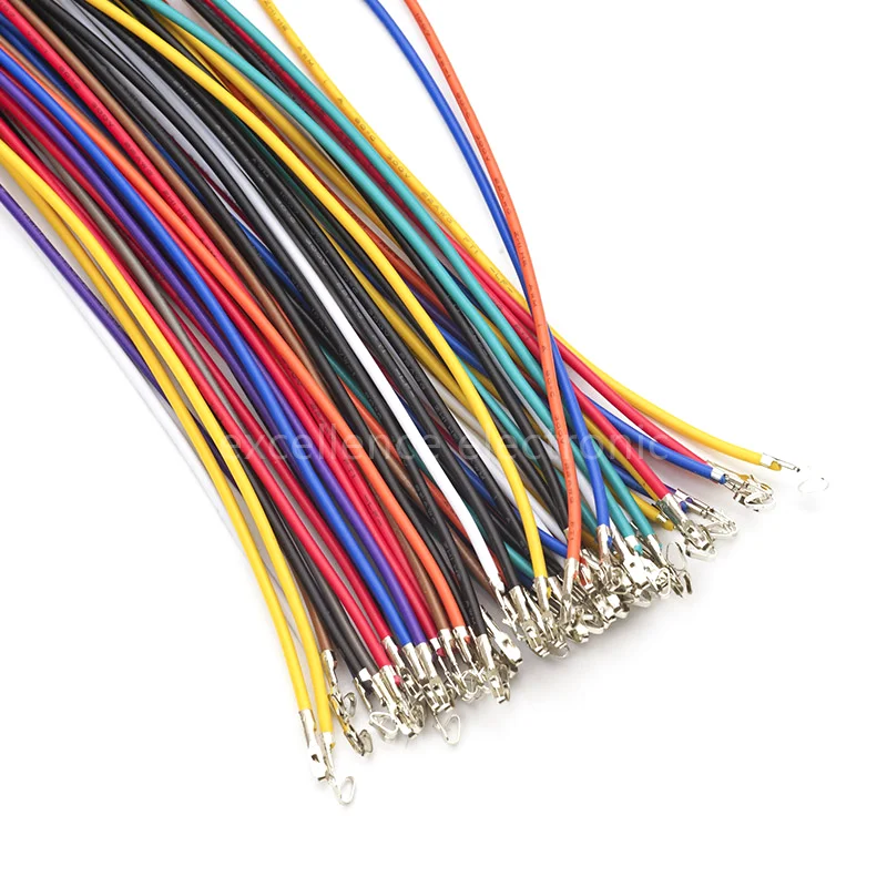 50pcs/lot KF2510 Line Single Head Spring Electronic Wire Connecting Line 20CM 26AWG KF2510 1P Terminal Cable