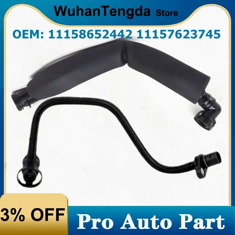 

Engine Crankcase Breather Exhaust Vent Hose for BMW 5 Series G30 G28 G01 11158652442 11157623745