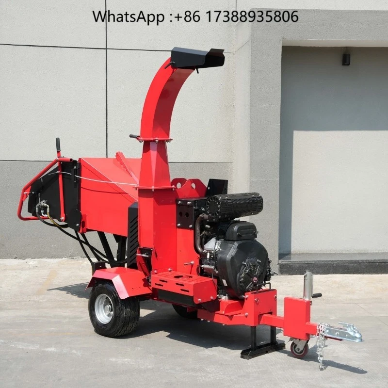 Powerful Wood Chipper Wood Crushers 999cc 34hp Hydraulit Motor Tree Crusher Machine Branch Shredder Small Mulcher Chipper
