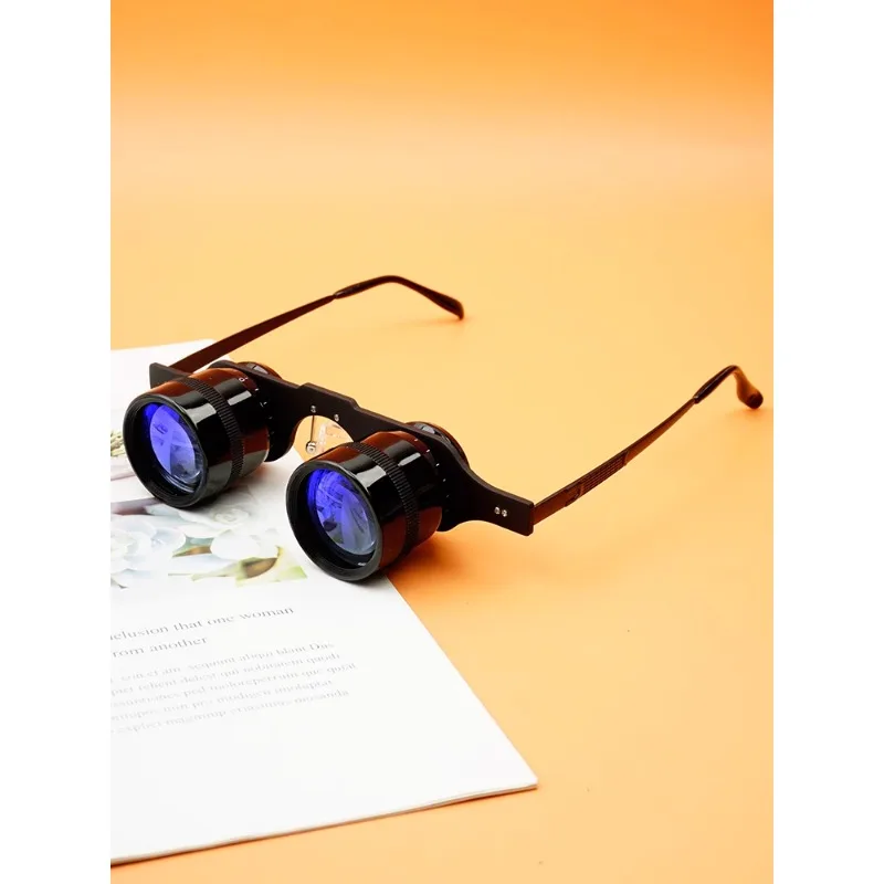 binoculars 10 times to see, drift closer to sports fashion clear glasses, colored eye headwear