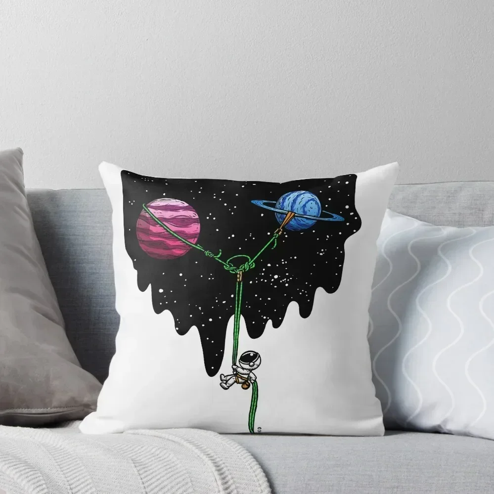 

Repelling from the Galaxy Rock Climbing Throw Pillow Christmas Covers Pillowcases For Pillows pillow