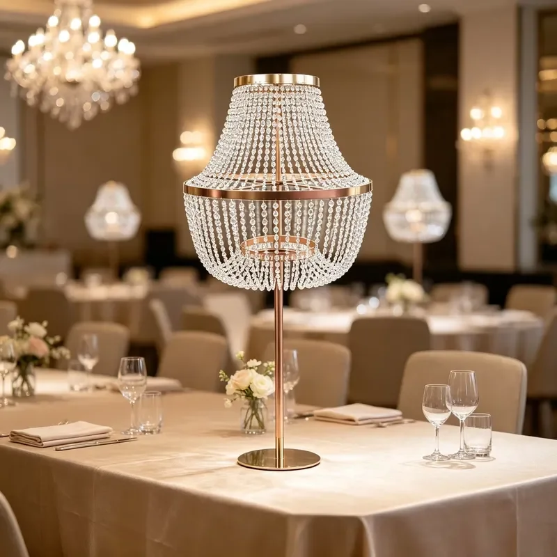 120 CM Round Iron Acrylic Flower Rack Chinese New Year Wedding Parties Events Durable High Quality Home Table Centerpiece