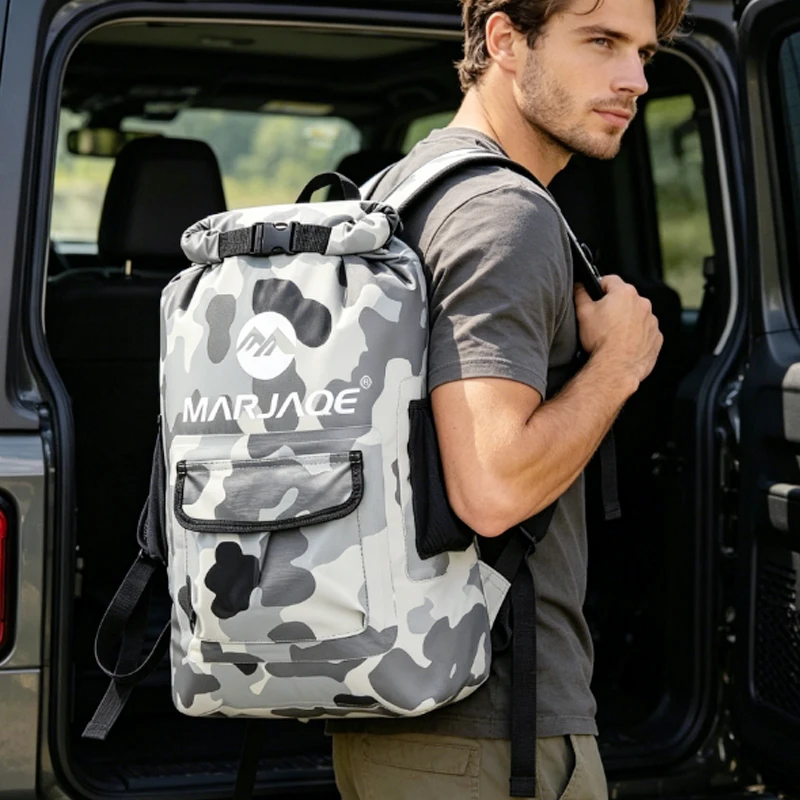 1pcs  Outdoor Waterproof Backpack, Floating Dry Bag for Camping,Durable Lightweight Sack for Canyoning Diving & Kayaking