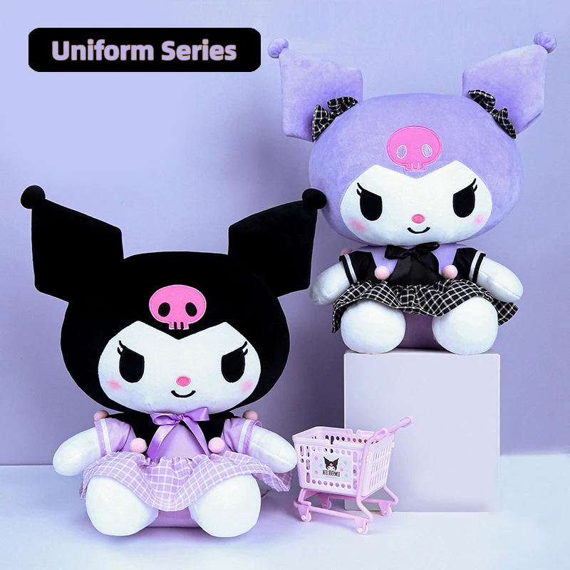 Sanrio Kawaii Hello Kitty Kuromi Melody Cinnamoroll Cartoon urocze wypchane zabawki pluszowe miękkie poduszki prezent urodzinowy pluszowe lalki