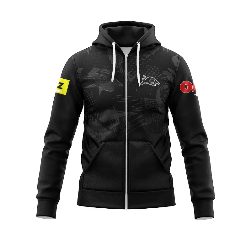 2024 Penrith Panthers - Rugby Zipper Hoodie - Local/Home/Away/Training/Legion/Top Rugby Zipper Hoodie - S-5XL Customizable