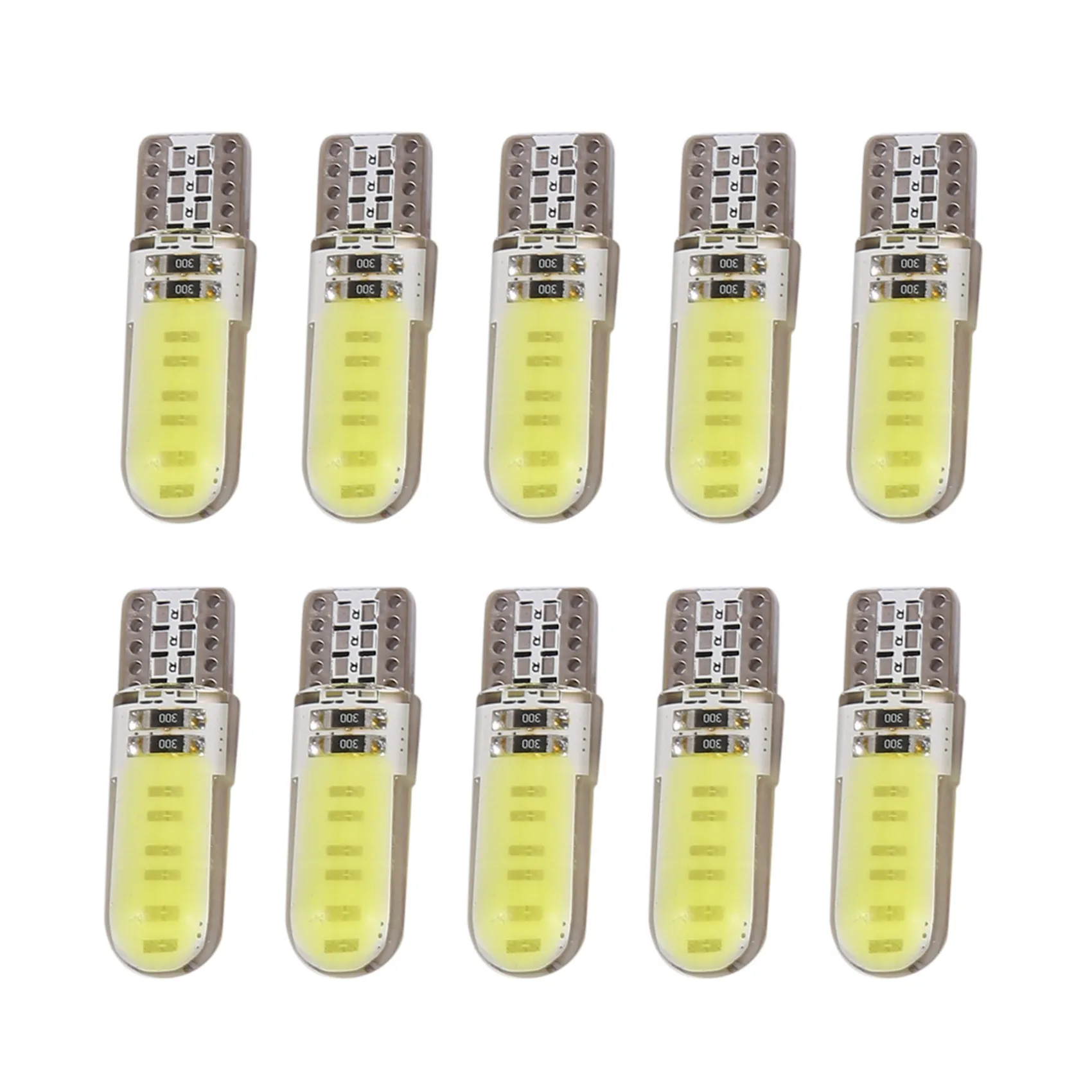 10Pcs T10 W5W COB LED Car Auto Interior Wedge Side Parking Bulb Dome Light Lamp