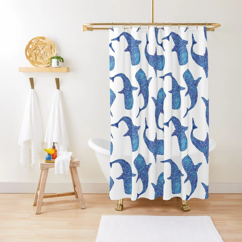 

Marokintana - Whale Shark I Shower Curtain Shower Waterproof Bathroom Deco For Bathrooms Cover Curtain