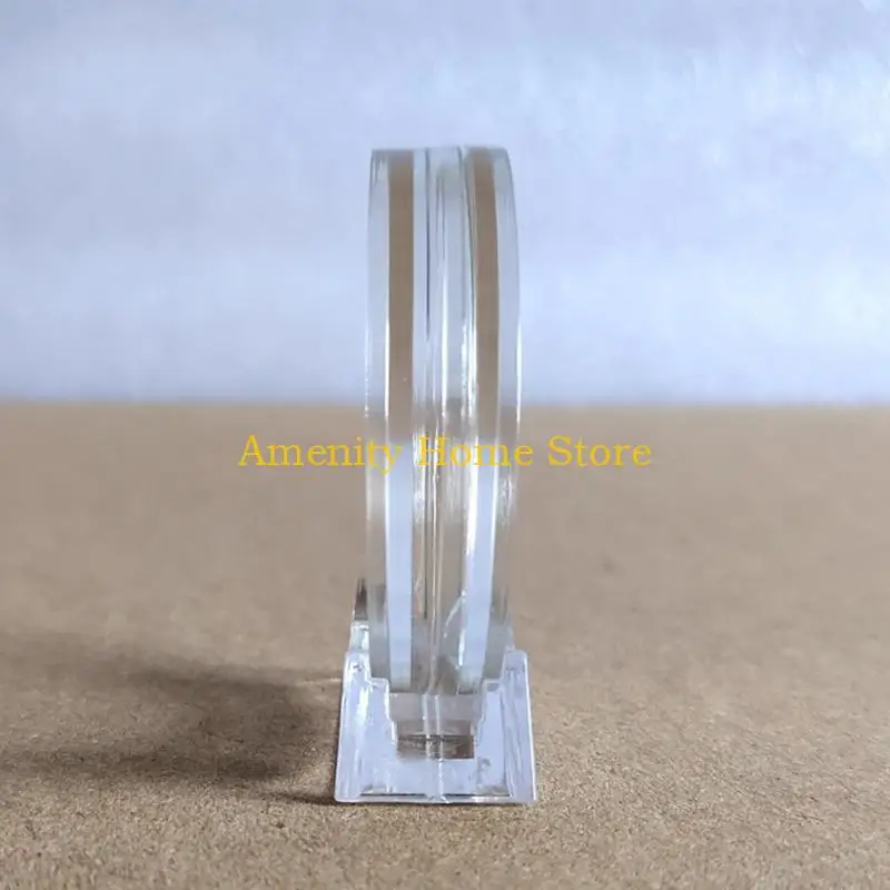F26C Commemorative Coin Display Holder Capsules with Stands for Collecting Coin Container Organizer Storage Box Supplies