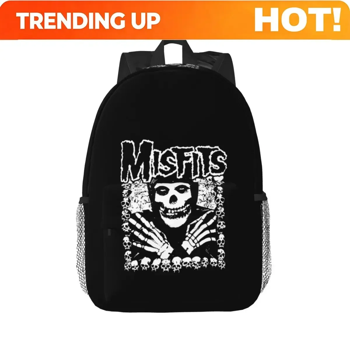 Custom Bag Misfits Skull Backpack Student Boys Girls BookBag Children School Bag Laptop Shoulder Bags For Men Women