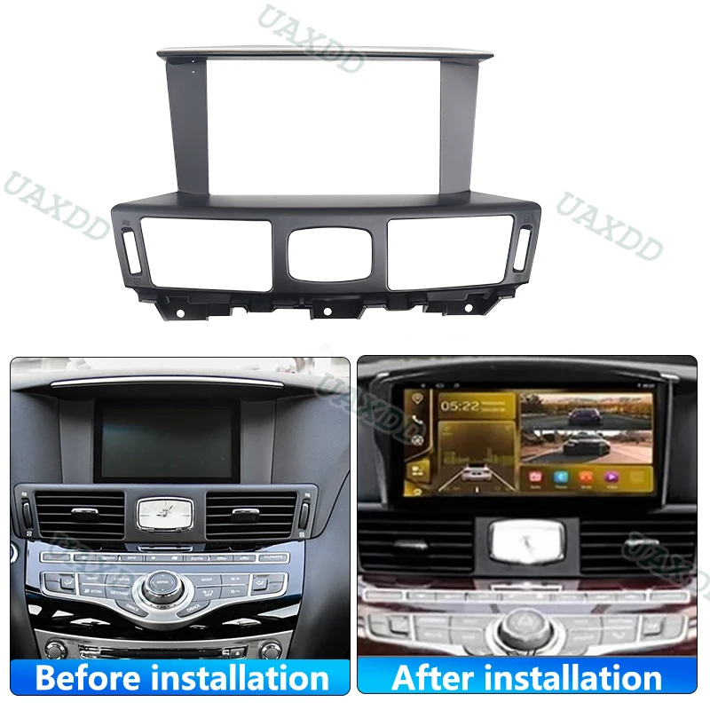 For 2012-2019 Infiniti Q70 Q70L M25 M35 M37 M56 Nissan Fuga 9INCH Android Frame Panel Center Fascia Cable Harness Adapter Player