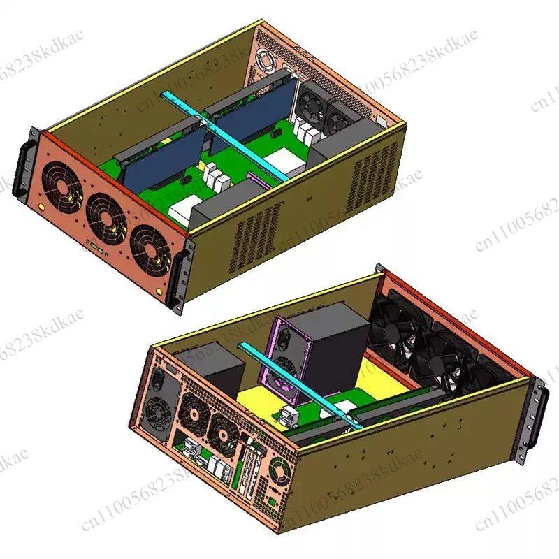 4U 19 Inch Rack Mount Storage Chassis 24 HDD Bays Large Capacity Server Hard Disk Storage Case