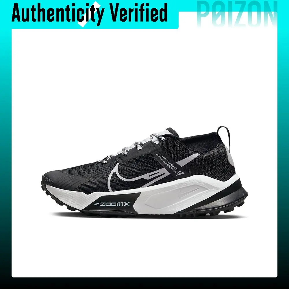 Nike ZoomX Zegama Trail Low top Trail Running Shoes Men's Black White DH0623-001