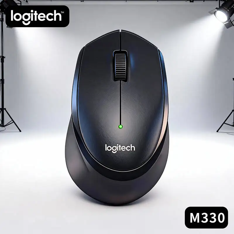 

Logitech M330 Wireless Mouse Silent Click 90% Less Noise Ergonomic Design for Right Hand USB Receiver
