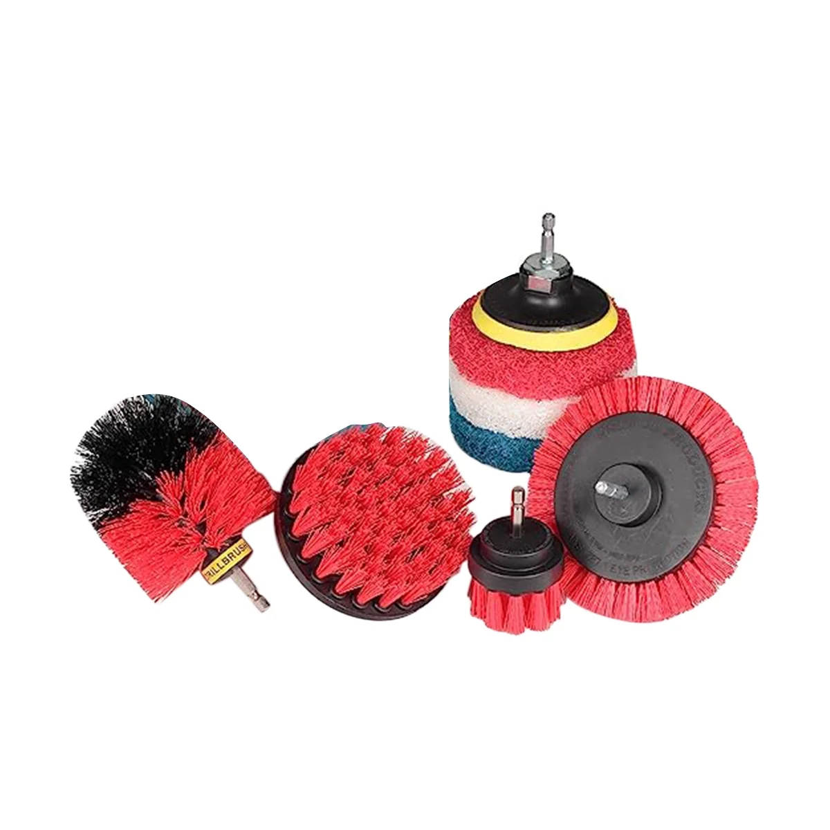 Electric Drill Accessories Scouring Pad Set Electric Cleaning Brush Wall Floor Cleaning Window Gap Brush