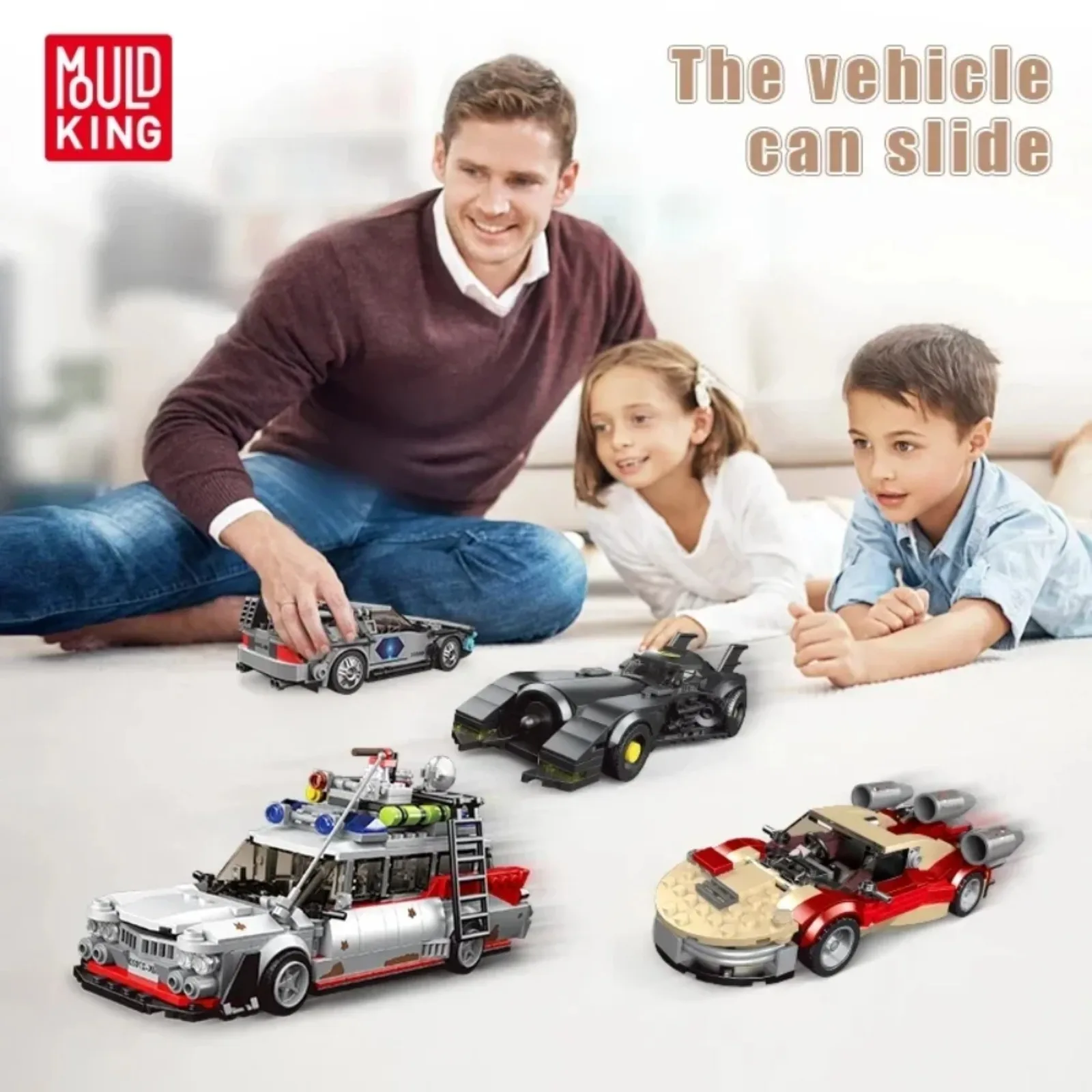 Molde rei 636 peças 27020 10021s mini ônibus fantasma ECTO-1 modelo bloco de construção kit brinquedo para crianças presente