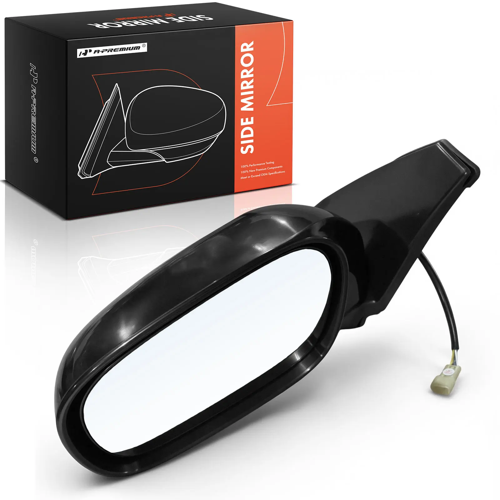 A-Premium Driver Side Power Door Mirror for Suzuki Grand Vitara 2001-2005 Non-Folding Black